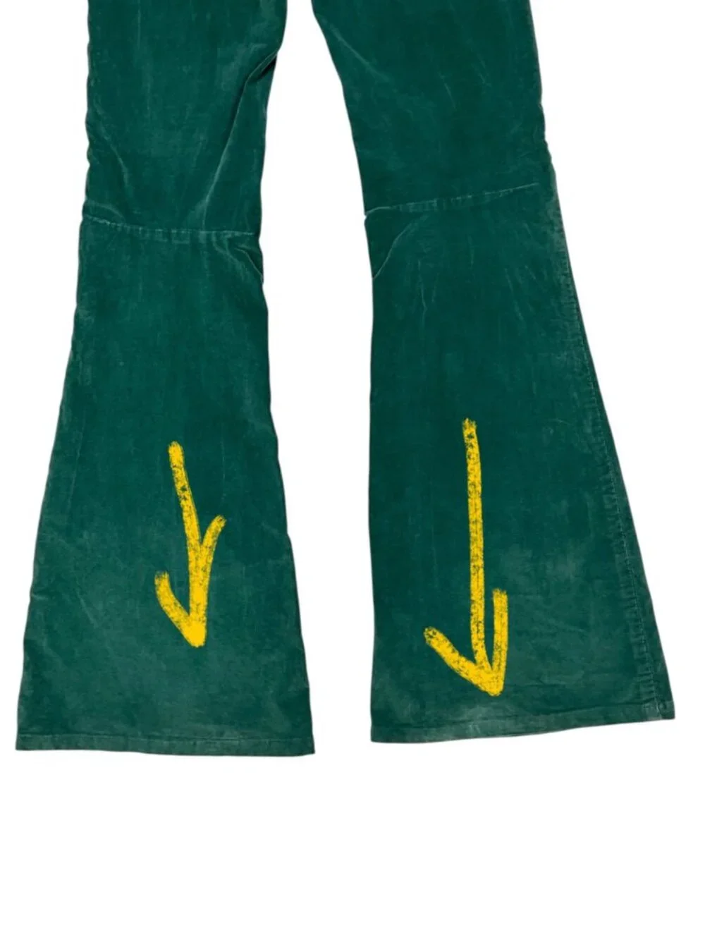 Free People We The Free Penny Pull-On Cord Flare Pant 25 Green